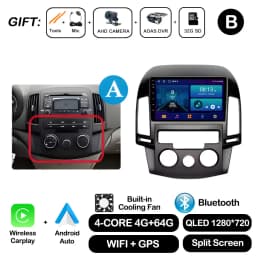 Android OS for Hyundai I30 2006 2007 2008 2009 2010 2011 Car Radio Multimedia Player DSP Stereo WiFi GPS Navigation Head Unit