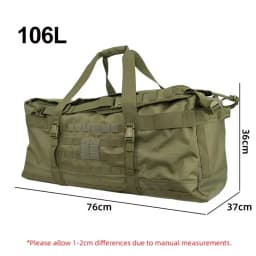 106L 40L Luggage Duffel Bag Camping Backpack Tactical Large Bag Men's Hiking Mountaineering Trip Utility Gym Weekend Travel Bag