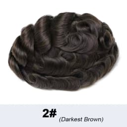 Fine Mono Hair System for Men Lace front with Mono and Skin Hybrid Breathable capillary prosthesis,Human Hair Toupee for Men