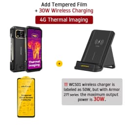 Ulefone Armor 27T+ 4G THERMAL BY FLIR® Rugged Phone 10600mAh Up to 24GB+256GB 6.78"FHD 120Hz Night Vision Android 15 Smartphone