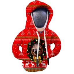 Creative Gear Shift Knob Cover Hoodie for Car Gear Shift Lever Protection Against Sweaty Hands for Merry Christmas New Year