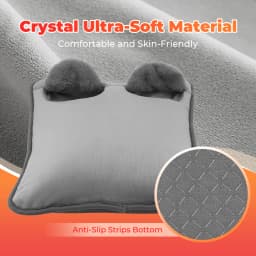 Winter Electric Foot Heating Pad USB Charging Soft Plush Washable Foot Warmer Heater Improve Sleeping Household Foot Warming Mat