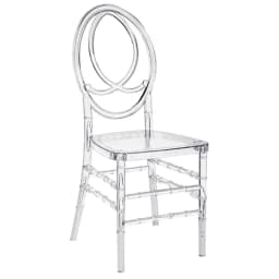 24pcs)Acrylic Transparent Crown Chiavari Crystal Dining Chairs for Wedding