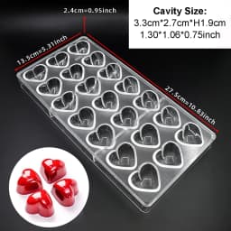 3D Polycarbonate Chocolate Molds Sphere Diamond Chocolate Bonbons Candy Bar Professional Confectionery Baking Pastry Tools