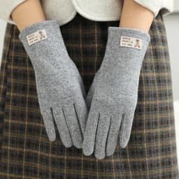 Autumn Winter Solid Simple Cute Lovely Women's Gloves Keep Warm Touch Screen Not Bloated Thin Windproof Cycling Drive