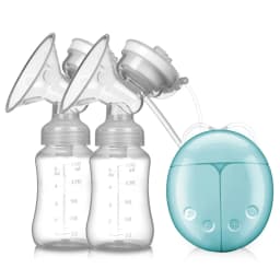 New Electric Double Breast Pump USB BPA Free Breast Pumps Baby Breast Feeding With Nursing Pads and Breast Milk Storage Gift Set