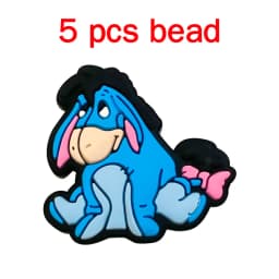 5pcs Silicone Pacifier Chain Cartoon Beads Baby DIY Care Nipple Chain Ornaments Parts