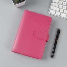 A6/A5 Macaroon 18 Colors PU Leather DIY Binder Photocards Collect Book Diary Agenda Planner Cover Album Stationery