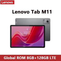 Global ROM Lenovo Tab M11 K10 11" Display 4G LTE MediaTek Helio G88 8GB RAM 128GB SSD L1 1920x1200 Wifi 7040mAh Android Tablet