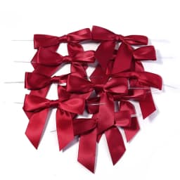 10-50pcs Colorful Twist Tie Bows Satin Ribbon Bow For Food Gift Packaging Sealing DIY Wedding Christmas Party Decoration