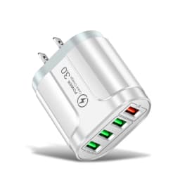 48W 4-Port USB Fast Charger QC3.0 Fast Charging Station for iPhone Samsung Xiaomi Tablet Travel Wall Adapter EU US KR Plug