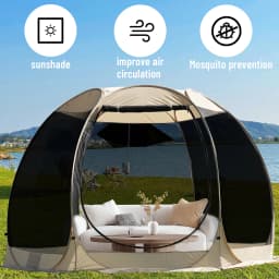 Portable Screen House Tent with Mosquito Net 6-8 Person Camping Backyard Patio & Protection Outdoor Shelter Suitable for family