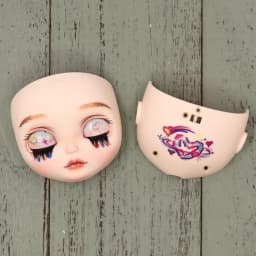 ICY DBS OOAK Blyth doll Hand-Painted Face Plate Including Back Plate Screws Lips carved 1/6 BJD Anime Girl
