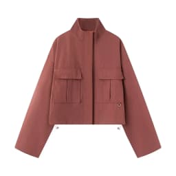 NLZGMSJ 2026 Spring Stand-up Collar Pocket Jacket New Trends Commute Casual Jacket Women Fashion Simple Jacket