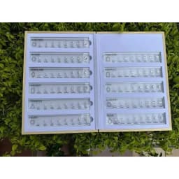 High Quality Diamond Cutting Carat Tools Ring Mainstone Size Comparation Gemstone 5A CZ Master Set Sample For Customized Jewelry