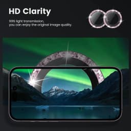 Glitter Camera Lens Protector Cover for iPhone 17 18 Pro Max 16 15 13 11 14 15 Plus 12 Mini Tempered Glass Protection Lens Film