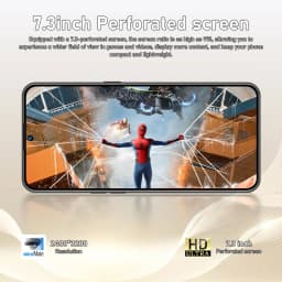 K-Touch Smartphone 5G S30 Ultra Mobile Phones Smartphone Android Cell Phone 22GB+2TB Face Unlock 5G Dual SIM 7800mAh 7.3inch HD 7800mAh Battery Mobile Phone 5G