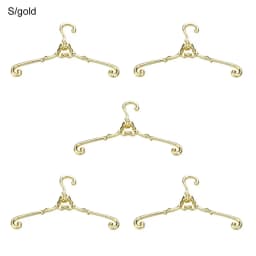 5Pcs Retro Mini Alloy Hangers For Ob11 Doll 4/6.5cm Hangers Dollhouse Furniture Toy Toy Bedroom Decoration Dolls Accessories