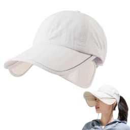 Outdoor Sun Hat Golf UV Protection Wide Brim Summer Sports Cap Full Face Cover Adjustable for Men Women