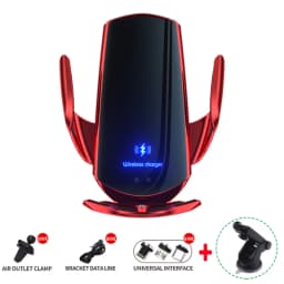 15W Car Wireless Charger Magnetic Automatic Car Mount Phone Holder For iPhone Xiaomi Samsung Infrared Induction Fast Charging