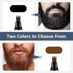 Beard Pen Filler Penci With Brush Kit Waterproof Long Lasting Repair Moustache Coloring Shaping Tools Hair Eyebrow Pencil
