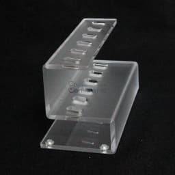 RRSH-6 Optometry Flippers Rack Set 6 Holes Crystal Clear Acrylic 6 mm Thickness (Rack Set Not Included)
