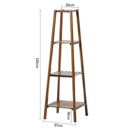 【Breeins】Vintage Tiered Indoor Plant Stand Solid Wood Display Shelf Plants Storage Decoration Home Office Outdoor