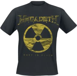 2026 Large Rip Nuclear Logo Megadeth T-Shirt Men Women Vintage Metal Rock Band Graphic Tee Cotton Summer Streetwear Top
