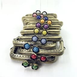 10pcs 8.5CM Lotus Head Square Purse Frame Bag Kiss Clasp Bronze Metal Coining Pattern DIY Bag Sewing Accessories