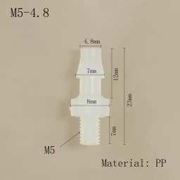 Hose Joint Adapter PP Plastic Air Valve Pipe Dispensing Glue Subpackaging Fitting Connector