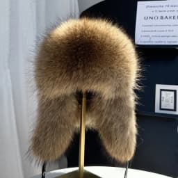New 100% Genuine Fox Fur Ear-Protecting Hat Men Real Raccoon Fur Hat Women Winter Warm Fur Real Sheep Leather Snow Hat