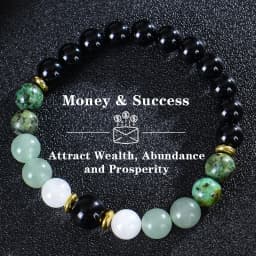 Natural Stone Bracelet Tiger Eye Stone Crystal Wealth Money Success Bracelet Men's and Women's Bracelets 호안석팔찌