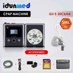 BMC CPAP Machine E-20C-H-O Mask Heated Humidifier Air Filter Hose Apparatus Portable Respirator For Sleep Apnea Anti Snoring