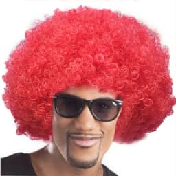 Clown Wig Afro Puff Wigs 80s Cosplay Anime Party Christmas Halloween Fancy Funny Wigs
