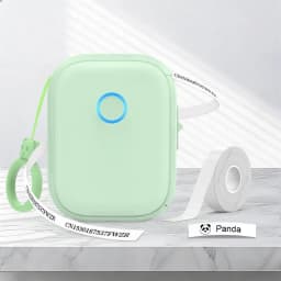 Marklife P12 Thermal Label Printer Auto Cut Portable Mini Printer P12 Adhesive Sticker Labeling Machine or 5PK Continuous Tape 
