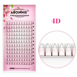 ABONNIE Premade Volume Fans Short Stem 3d/4d/5d/6d Russian Eyelash Extension Mink Eyelash Extension All Size Lashes Tray