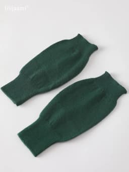 Sales Genuine Fine Sheep Wool Cozy Mitt Exposed Finger Women's Winter Autumn Knitted Fingerless Work Gloves Wrist Mittens Driver