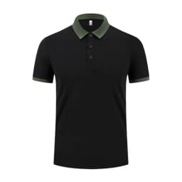 Flip Collar Short Sleeved Contrasting Collar Quick Drying Polo Shirt Printed Logo Embroidered Men's Sportswear Customization