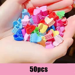 50PCS/Set Cute Hair Claws Small Size Mini Hairpin Hair Clips For Girls Korean Side Clip Bangs Clip Women Sweet Hair Accessories