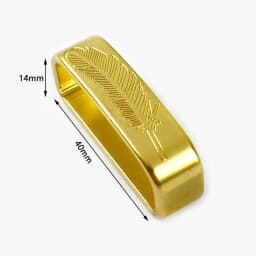 1Pc Deepeel 35/40mm Pure Copper Man Belt Buckle Ring Metal Solid Brass Waistband Loop Clasp Men Belts Leather Crafts Accessories