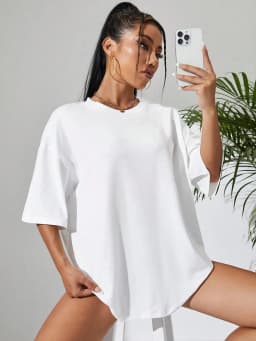Cotton Solid Color Summer Plus Size T Shirt Women Street Hip Hop T-shirts Loose Casual Short Sleeve Comfortable Fashion Tee Tops