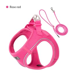 SMALL COMBINATION Small Dog Harness Leash Set Soft Reflective for Puppy Cat Harness Pet Vest Chihuaahua Sausage Outdoor Walking