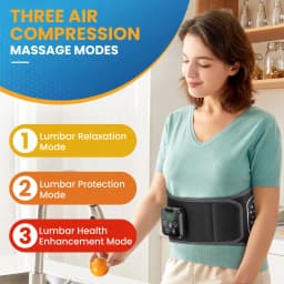 Electric Inflatable Airbag Massage Belt New Upgrade Sideway Extrusion Waist Support Massager Relaxation