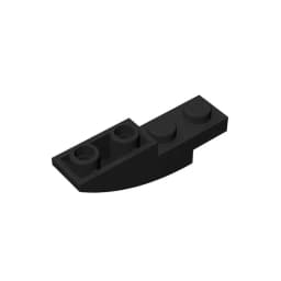 Gobricks GDS-731 BRICK 1X4X1 INV. BOW compatible with lego 13547 children's DIY Educational Building Blocks Technical