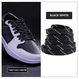New Twill Two-Tone Shoelaces for Sneakers Flat Shoelace Pattern Premium Colorful Shoe Laces Athletic Unisex Shoestring 1pair