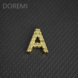 DOREMI Colorful Birthstone CZ 9mm Initial Letter Bracelet Bangle Custom Private Wedding Gift Letters Bangle Gift Jewelry Bangle