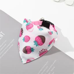 Cute Print Cat Dog Collar with Bandanas for Small Dogs Yorkshire Chihuahua Puppy Triangular Bandage Pet Accessories Supplies