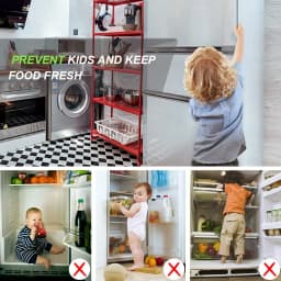 Elecpow Refrigerator Door Alarm 90dB Loud 60 Seconds Time Delay Ultra-Slim Fridge Alarm Window Open Alarm Home kid Safety Alarm