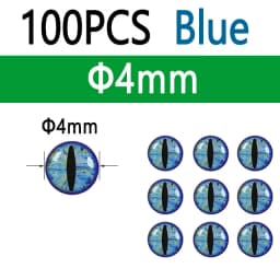 100pcs Holographic 3D Epoxy Fish Eyes Dragon Eyes For Baitfish Streamer Saltwater Fly Jig Baits Fishing Lure Making 3mm~12mm