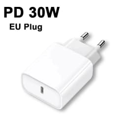 For Apple Original 30W USB C Fast Charging Charger For iPhone 16 15 14 13 12 11 Pro Max Quick Charge EU US Plug Charger Adapter